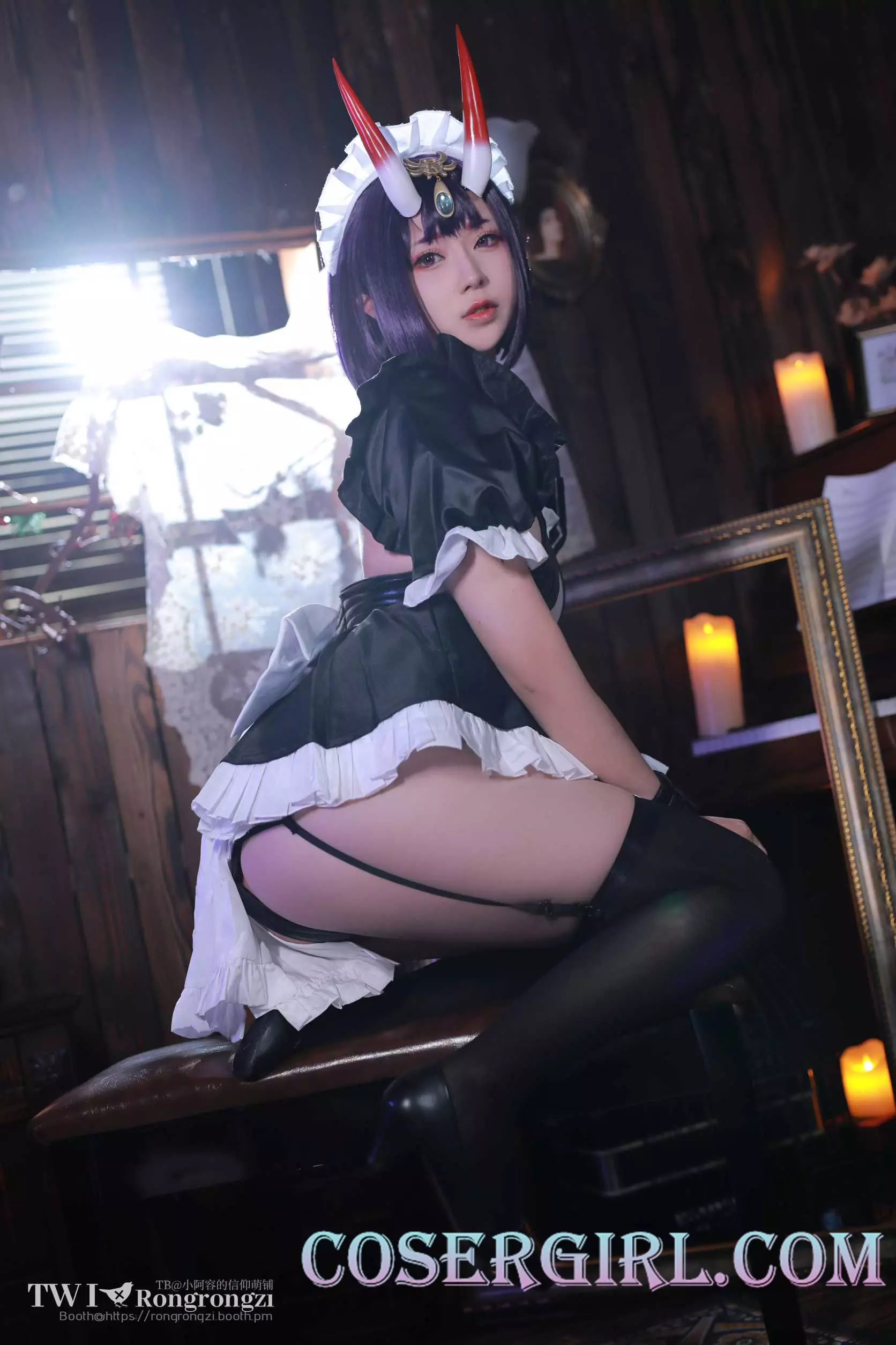 图片[3]-小容仔咕咕咕w 酒吞童子女仆 - coser福利社-coser福利社