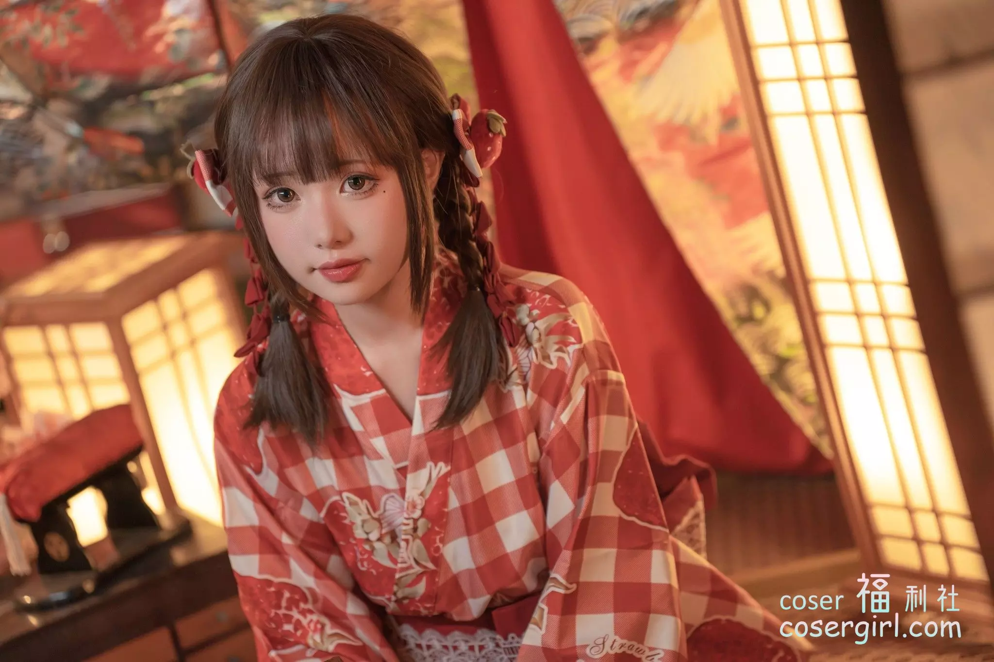 图片[1]-爆机少女喵小吉 - 和风《灼灼其华》 - coser福利社-coser福利社