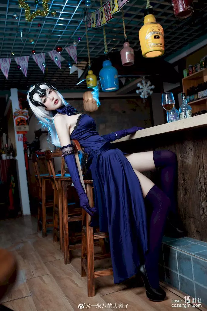 图片[7]-一米八的大梨子 No.003 黑贞·晚餐 美女图片欣赏 - coser福利社-coser福利社