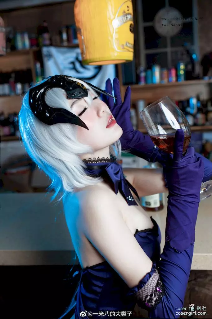 图片[4]-一米八的大梨子 No.003 黑贞·晚餐 美女图片欣赏 - coser福利社-coser福利社