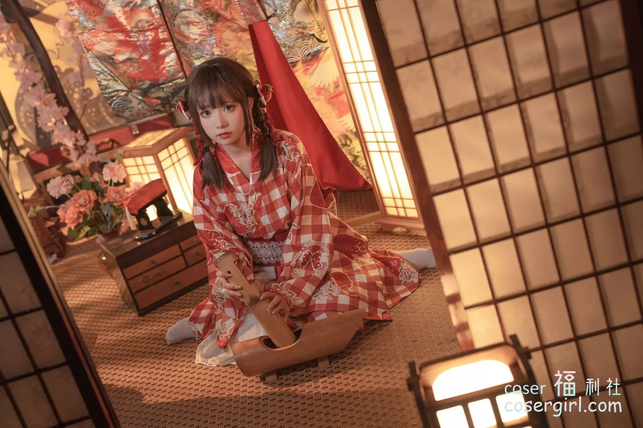 图片[10]-爆机少女喵小吉 - 和风《灼灼其华》 - coser福利社-coser福利社