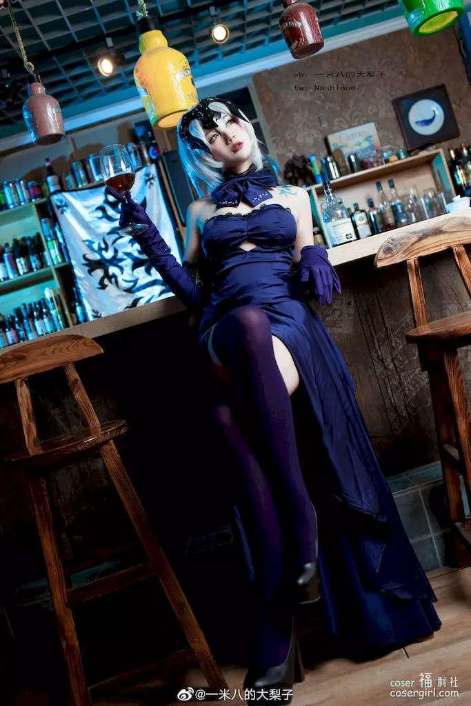 图片[6]-一米八的大梨子 No.003 黑贞·晚餐 美女图片欣赏 - coser福利社-coser福利社